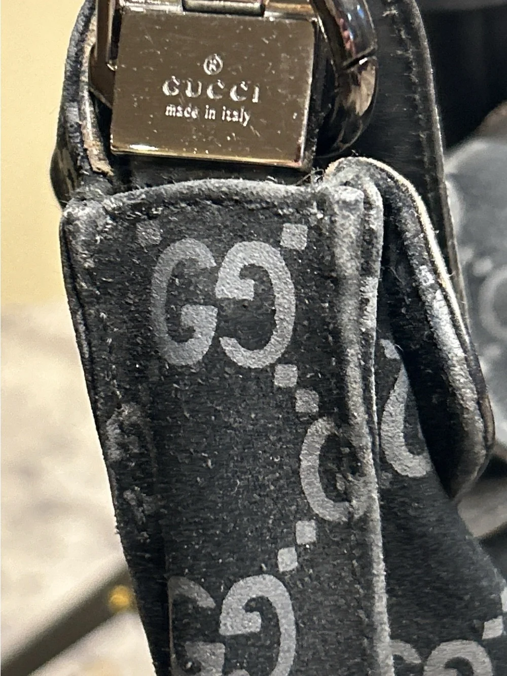 Vintage Gucci Jackie GG Monogram Shoulder Hobo with Silver Hardware - Picture 12 of 12